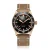 Relógio Aquatico Watches ouro para homens com pulseira de couro Bronze Sea Star Black No Date Automatic 42MM