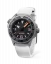 Stříbrné pánské hodinky Undone s gumovým páskem Aquadeep - Signal White 43MM Automatic