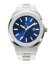Men's silver Paul Rich Signature watch with steel strap Signature Frosted Barons Blue 45MM