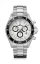 Men's silver Delma Watch with steel strap Santiago Chronograph Silver / White 43MM