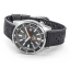 Stříbrné pánské hodinky Squale s gumovým páskem Matic Grey Rubber - Silver 44MM Automatic
