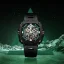 Men's black CIGA Design watch with rubber strap Mechanical Watch Eye Of Horus Black 48MM Automatic