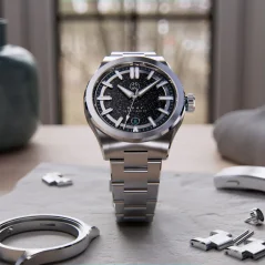 Relógio Henryarcher Watches prata para homem com bracelete em aço Øhav - Ad Astra Aventurine 40MM Automatic