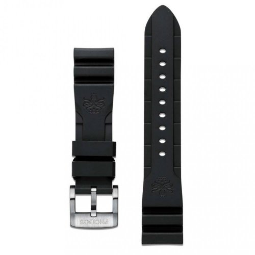 Silberne Herrenuhr Phoibos Watches mit Ledergürtel Vortex Anti-Magnetic PY042D - Blue Automatic 43.5MM