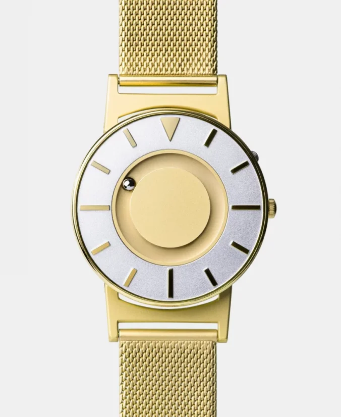 Gold Eone watch with steel strap Bradley Mesh - Gold 40MM