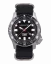 Herrenuhr aus Silber Momentum Watches mit Textilband Torpedo Black Web NATO Solar 44MM