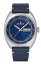 Orologio da uomo Delbana Watches in colore argento con cinturino in pelle Locarno Silver / Blue 41,5MM