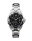 Zilverkleurig herenhorloge van Momentum Watches met stalen riem band Splash Black / Black 38MM