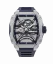 Montre homme Paul Rich Watch couleur argent avec caoutchouc Frosted Astro Skeleton Lunar - Silver / Blue 42,5MM Automatic