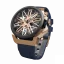 Czarny męski zegarek Mazzucato z gumowym paskiem RIM Gt Black / Blue - 42MM Automatic