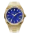 Montre Paul Rich pour homme de couleur or avec bracelet en acier Frosted Star Dust Lapis Nebula - Gold 45MM