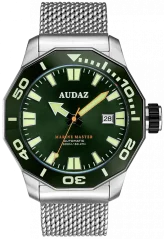 Men's silver Audaz watch with steel strap Marine Master ADZ-3000-03 - Automatic 44MM