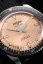 Men's silver Vulcain watch with rubber strap Skindiver Nautique - Salmon Beige Luminova - Rubber 44,5MM Automatic