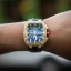 Men's gold Ralph Christian watch with a rubber band The Polaris Chrono Ice - Regal Noir 42,5MM