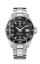 Men's silver Delma Watch with steel strap Santiago Silver / Black 43MM Automatic