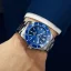 Montre homme Venezianico en argent avec un bracelet en acier Nereide 3321502C Blue 42MM Automatic