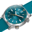 Montre Circula Watches pour homme de couleur argent avec bracelet en caoutchouc SuperSport - Blue 40MM Automatic