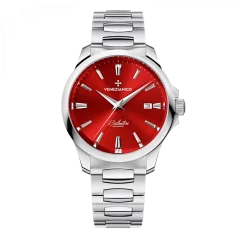 Venezianico men's silver watch with a steel strap Redentore 1221503C 40MM