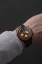 Orologio da uomo Nivada Grenchen nero con cinturino in acciaio Chronoking Mecaquartz Steel Black 87041Q04 38MM
