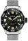 Męski srebrny zegarek Audaz Watches ze stalowym paskiem Marine Master ADZ-3000-01 - Automatic 44MM