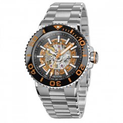 Stříbrné pánské hodinky Epos s ocelovým páskem Sportive 3441.135.99.15.30 43MM Automatic