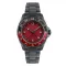 Men's silver Out Of Order Watch with steel strap Trecento Rosso Rubino 40MM Automatic