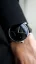 Strieborné pánske hodinky Henryarcher Watches s koženým pásikom Sekvens - Dunkel 40MM Automatic