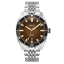 Men's silver Circula Watch with steel strap AquaSport II - Brown 40MM Automatic