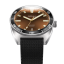 Relógio Circula Watches prata para homens com pulseira de borracha AquaSport II - Brown 40MM Automatic