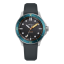 Relógio Circula Watches prata para homens com pulseira de borracha DiveSport Titan - Black DLC Titanium 42MM Automatic