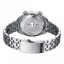 Relógio Phoibos Watches de prata para homem com pulseira de aço Eage Ray 200M - Pastel White Automatic 41MM