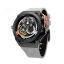 Men's Mazzucato black watch with rubber strap RIM Monza Black / Grey - 48MM Automatic