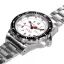 Montre Marathon Watches pour homme en argent avec bracelet en acier Arctic Edition Jumbo Day/Date Automatic 46MM