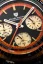 Zwart herenhorloge van Nivada Grenchen met leren riem Chronoking Mecaquartz Black 87041Q10 38MM