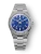 Stříbrné pánské hodinky Nivada Grenchen s ocelový páskem F77 TITANIUM LAPIS LAZULI 68017A77 37MM Automatic