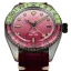Zilverkleurig herenhorloge van Out Of Order Watches met leren band Cosmopolitan GMT 40MM Automatic