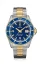 Stříbrné pánské hodinky Delma s ocelovým páskem Santiago Silver / Gold Blue 43MM Automatic