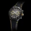 Czarny męski zegareki Ralph Christian ze skórzanym paskiem The Delta Chrono - Black 45MM