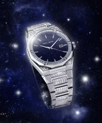 Relógio Paul Rich de prata para homem com pulseira de açoIced Star Dust II - Silver 43MM Automatic