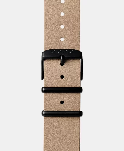 Μαύρο ρολόι Eone για άντρες με δερμάτινη ζώνη Bradley Apex Leather Sand - Black 40MM