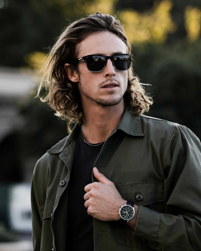 Black men's Vincero sunglasses The Villa - Black Smoke / Silver