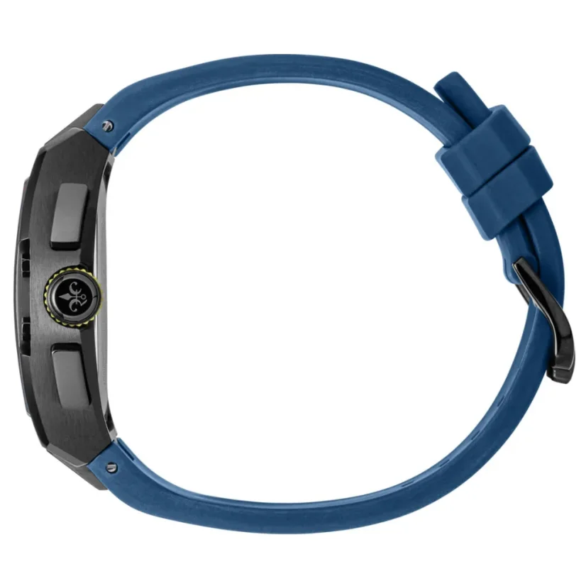 Černé pánské hodinky Ralph Christian s gumovým páskem The Intrepid Sport - Midnight Venom 42,5MM
