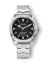 Zilverkleurig herenhorloge van Nivada Grenchen met stalen riem Super Antarctic 32026A13 38MM Automatic