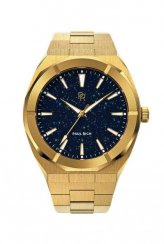 Reloj dorado para hombre Paul Rich con correa de acero Star Dust - Gold 45MM