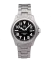 Zilverkleurig herenhorloge van Momentum Watches met stalen riem band Atlas Eclipse Solar Black 38MM