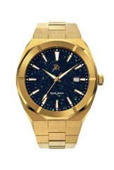 Men's Paul Rich gold watch with steel strap Star Dust - Gold Automatic 45MM