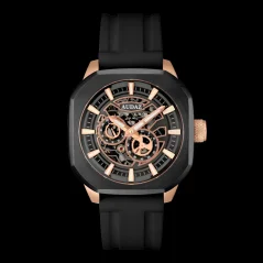 Men's black Audaz watch with rubber strap Maverick ADZ 3060-04 - Automatic 43MM