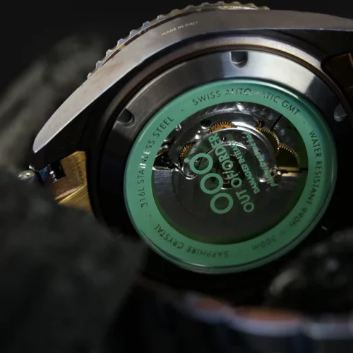 Relógio Out Of Order Watches prata para homens com pulseira de aço Trecento Green 40MM Automatic