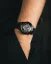 Schwarze Herrenuhr Bomberg Watches mit Gummiband CHRONO SKULL THROWBACK EDITION - ALL BLACK 44MM Automatic