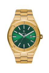 Men's Paul Rich gold watch with steel strap King's Jade 45MM